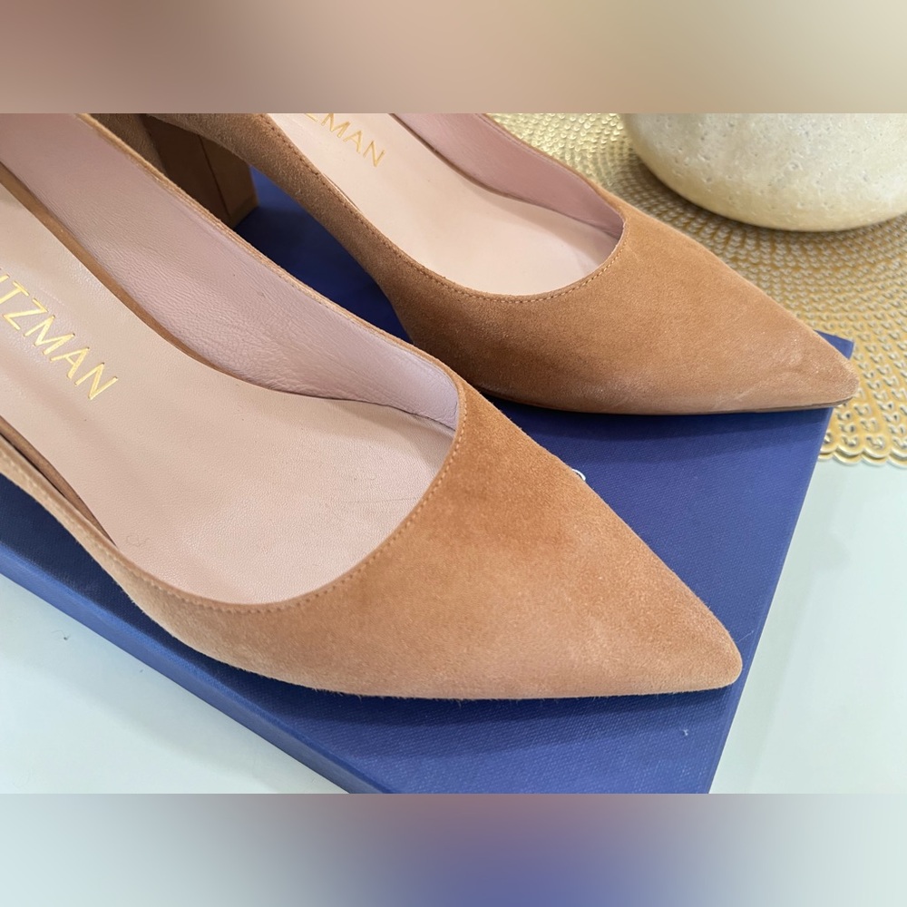 Stuart Weitzman Suede Pointed Toe Pumps - image 3